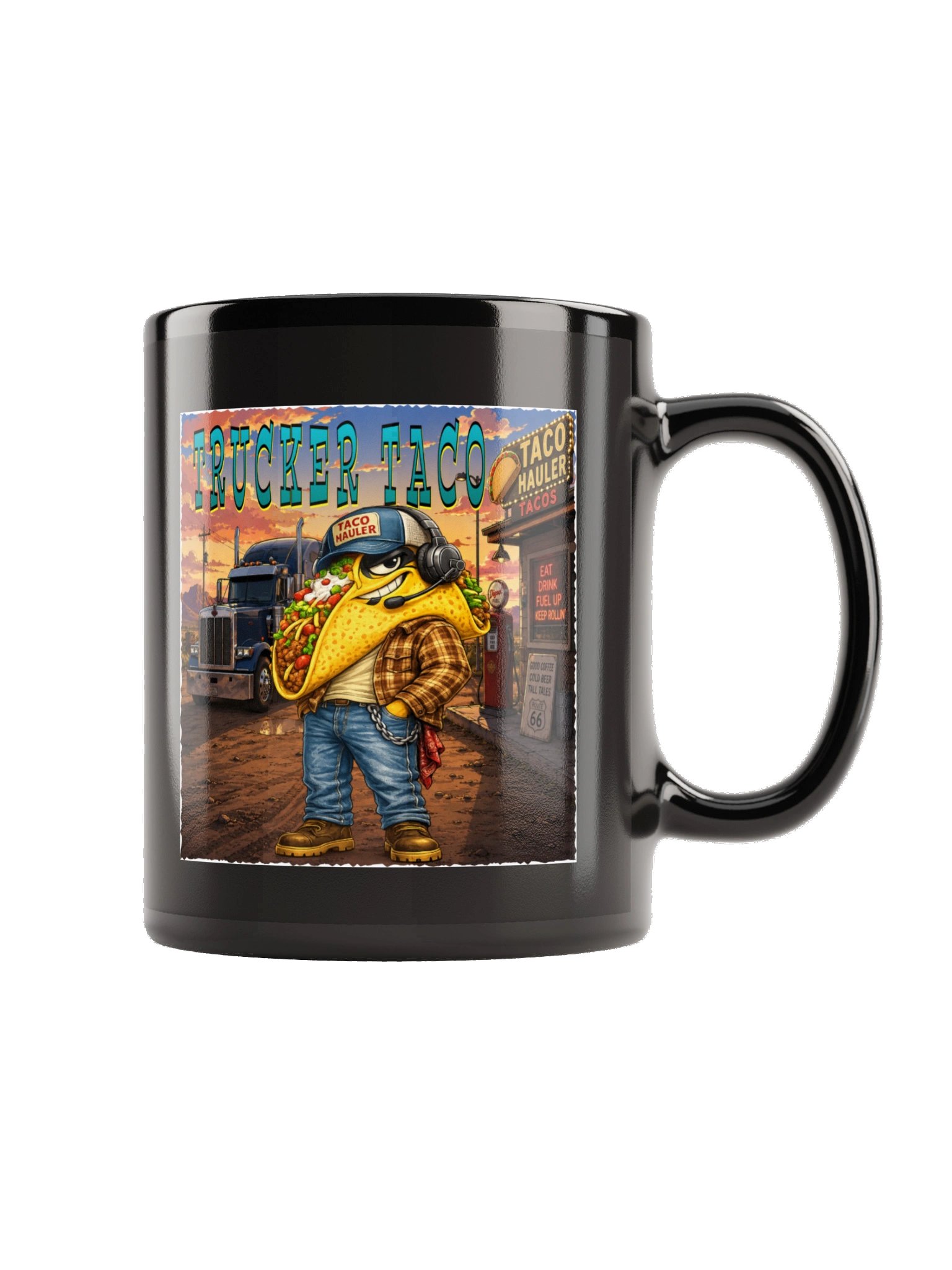 Trucker Taco Glossy Mug product image (5)