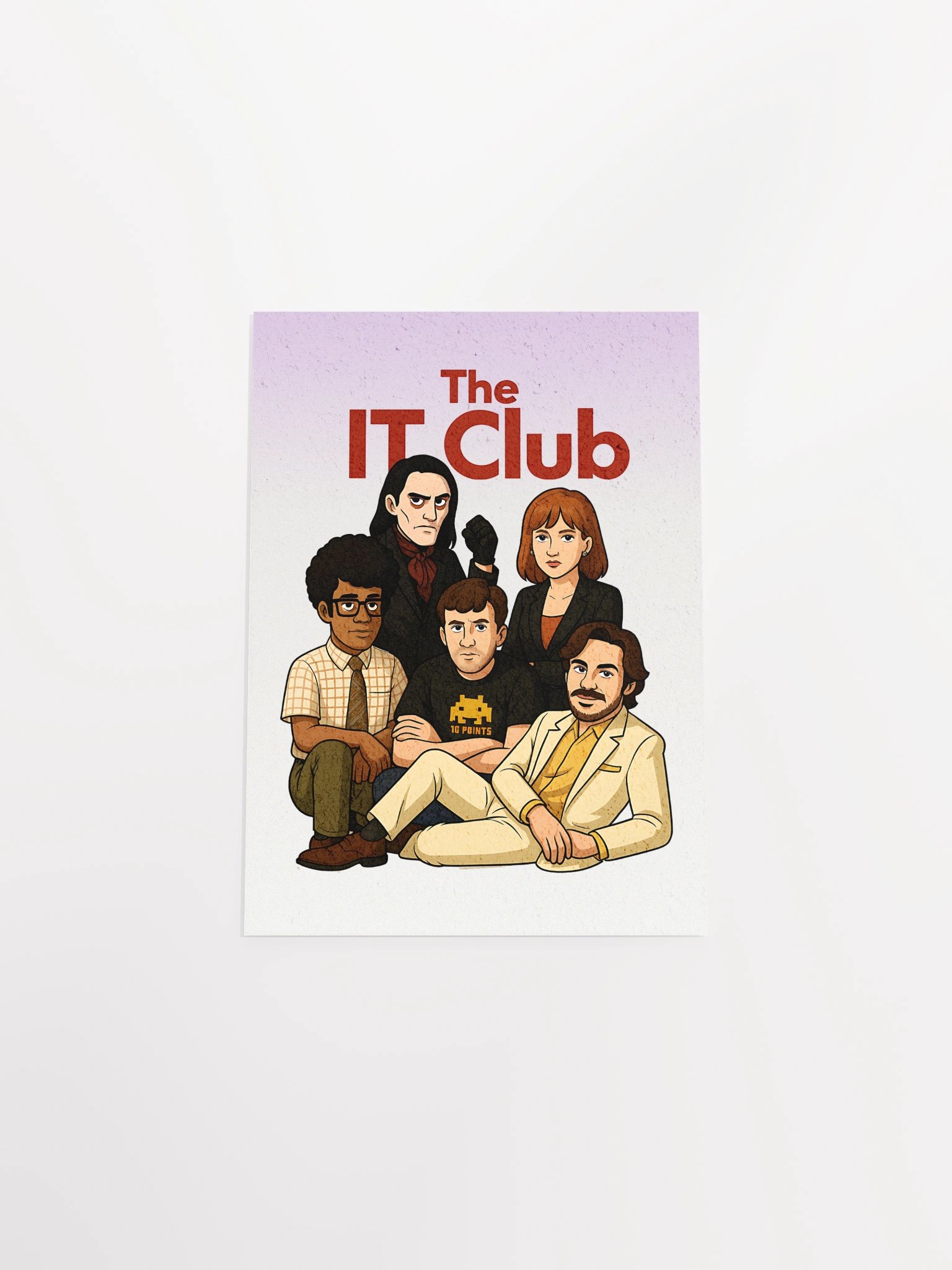 The IT Club Poster – Enhanced Matte IT Crowd x 80s Teen Movie Art Print product image (41)