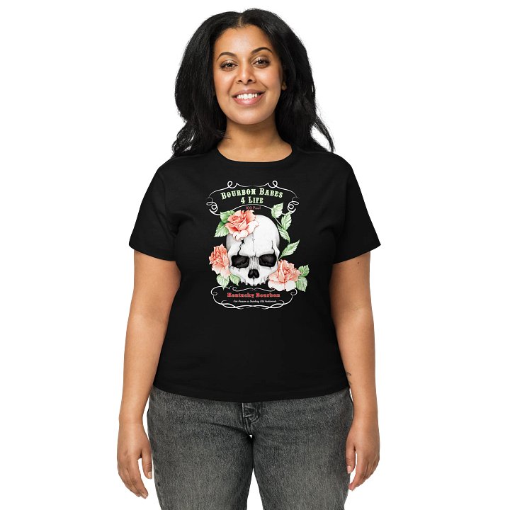 Bourbon Babes Skull Roses Tee product image (1)