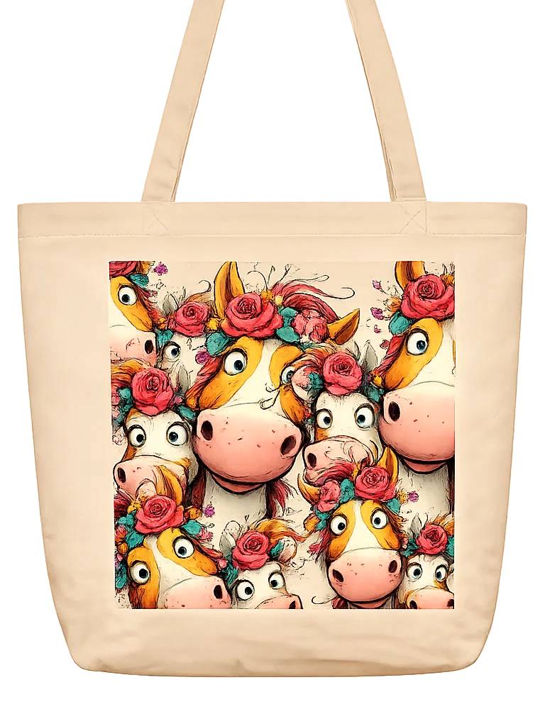 Horse Selfie Tote Bag product image (2)