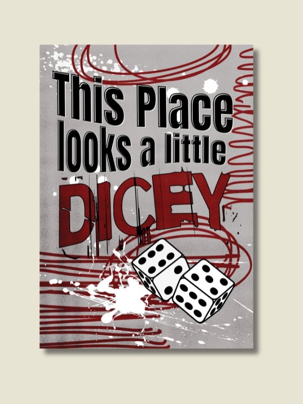 Chaotic Dice Board Game Room Poster - UNFRAMED product image (1)