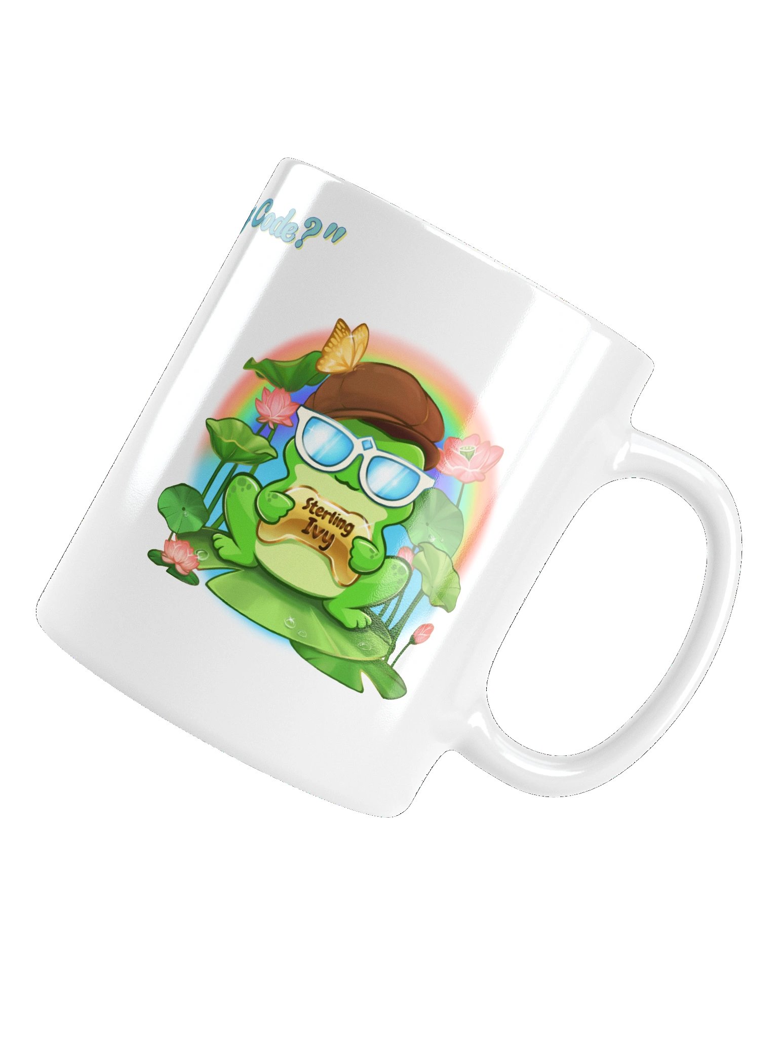Vibrant Cafe Frog "Wanna Sky Code?" product image (15)