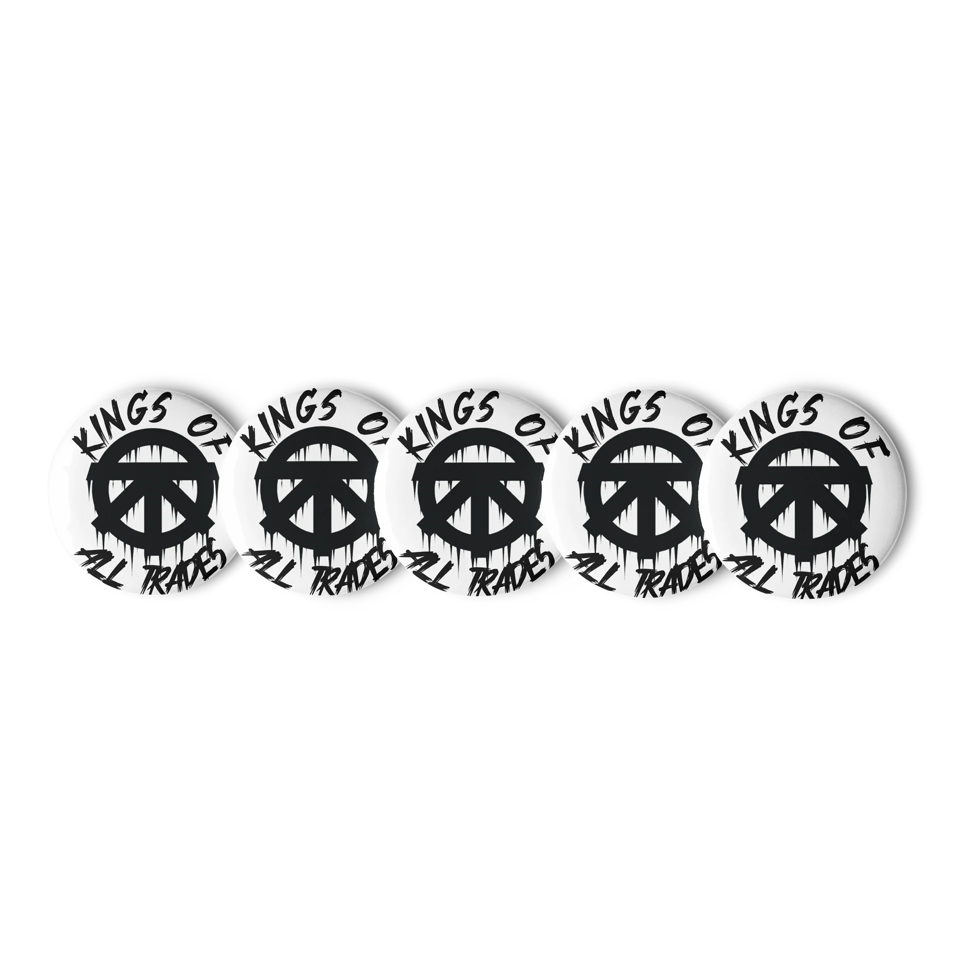 KINGS OF ALL Trades Pin Button Set product image (1)
