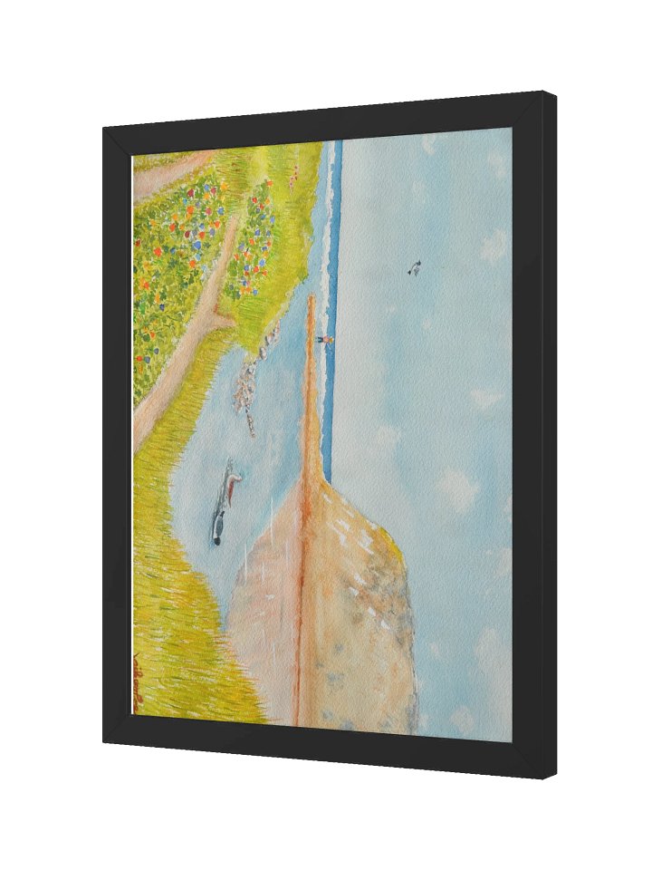 Lone Fisherman By The Sea product image (2)