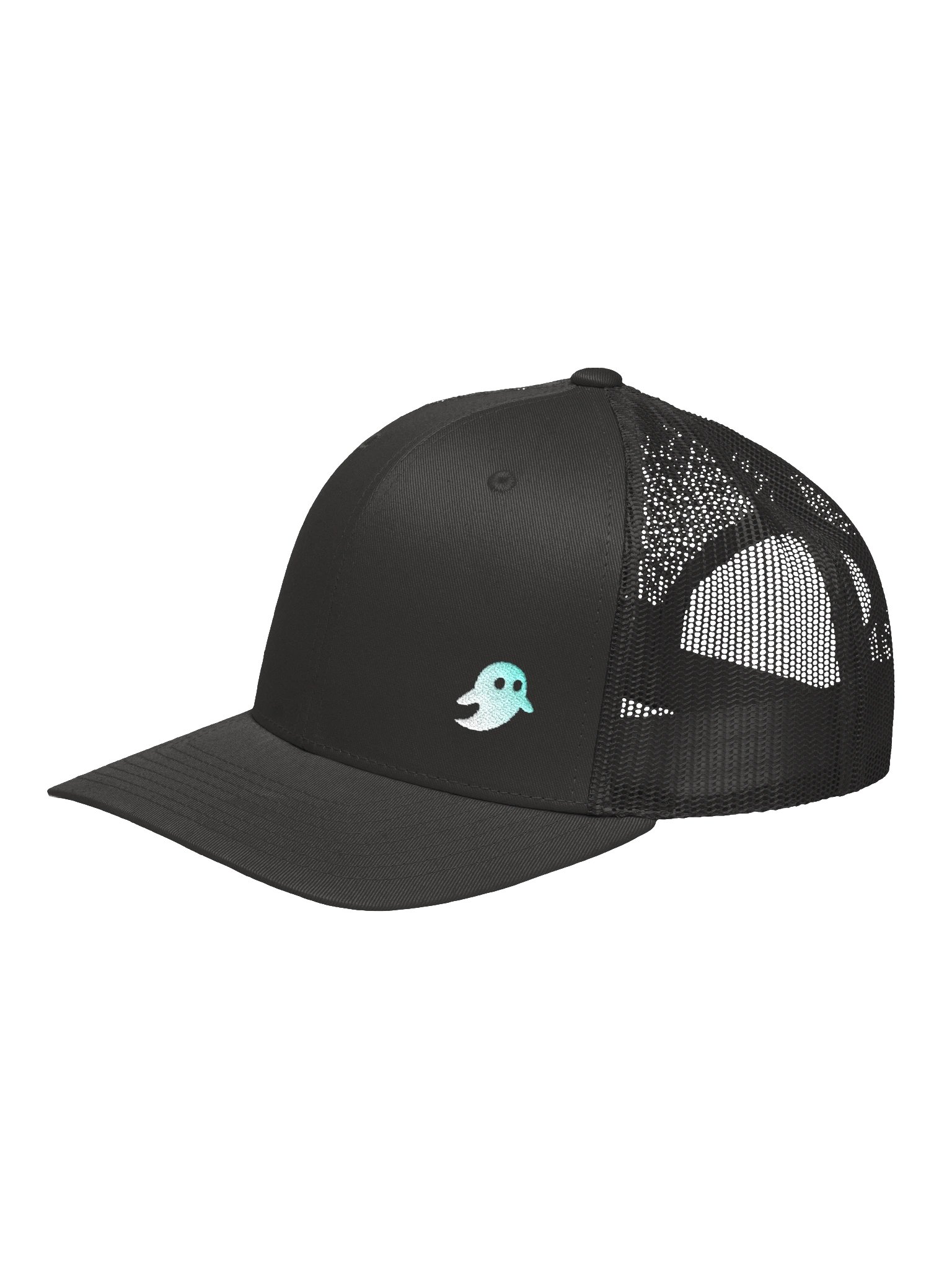 Ghost Light Offset Retro Trucker Hat product image (2)