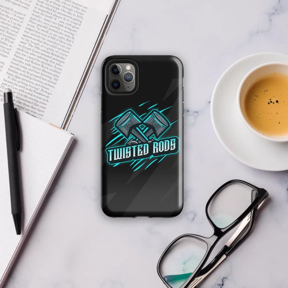 iPhone Twisted Rods Aqua Logo Case product image (71)
