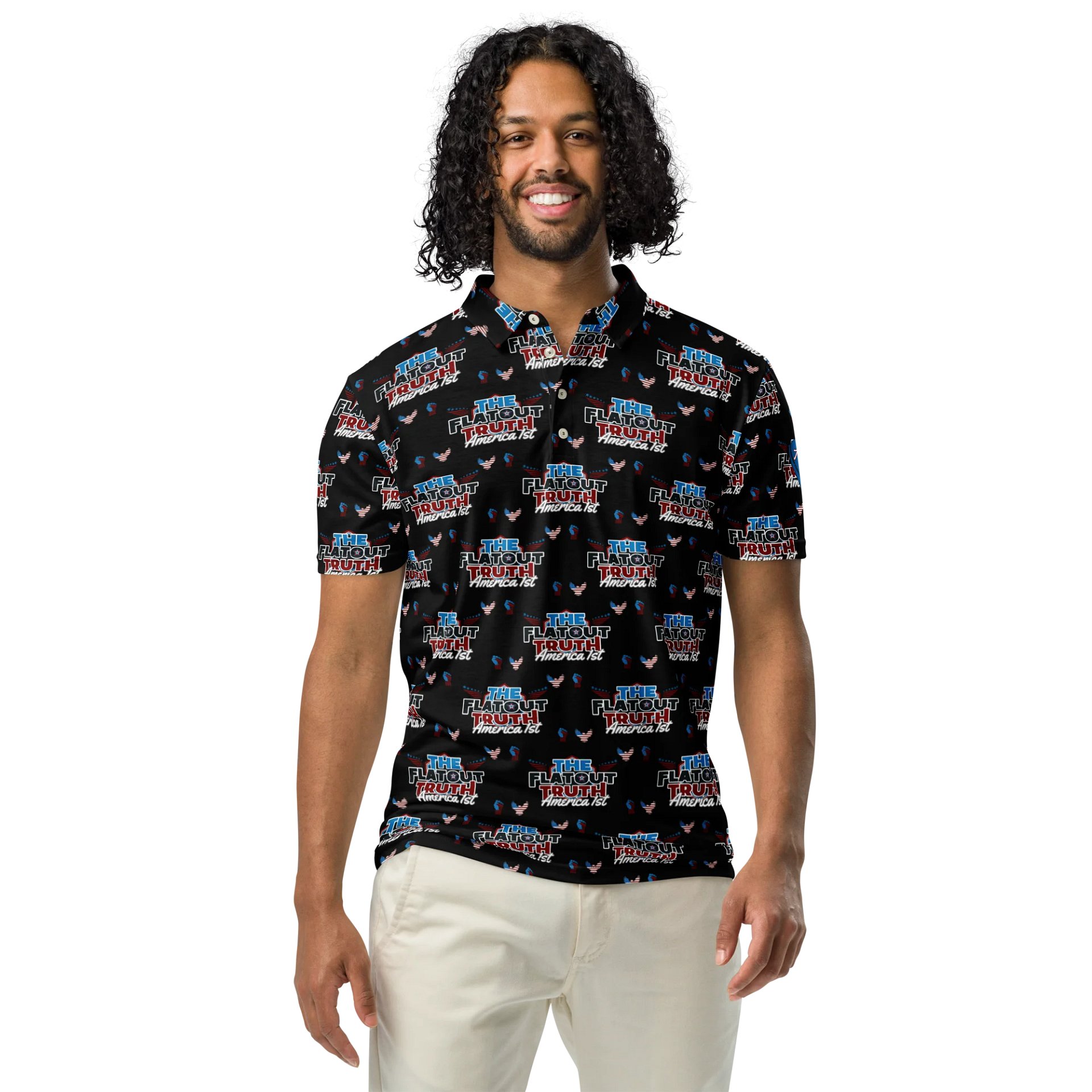 TFOT SlimFit America 1st Black Polo Shirt product image (4)