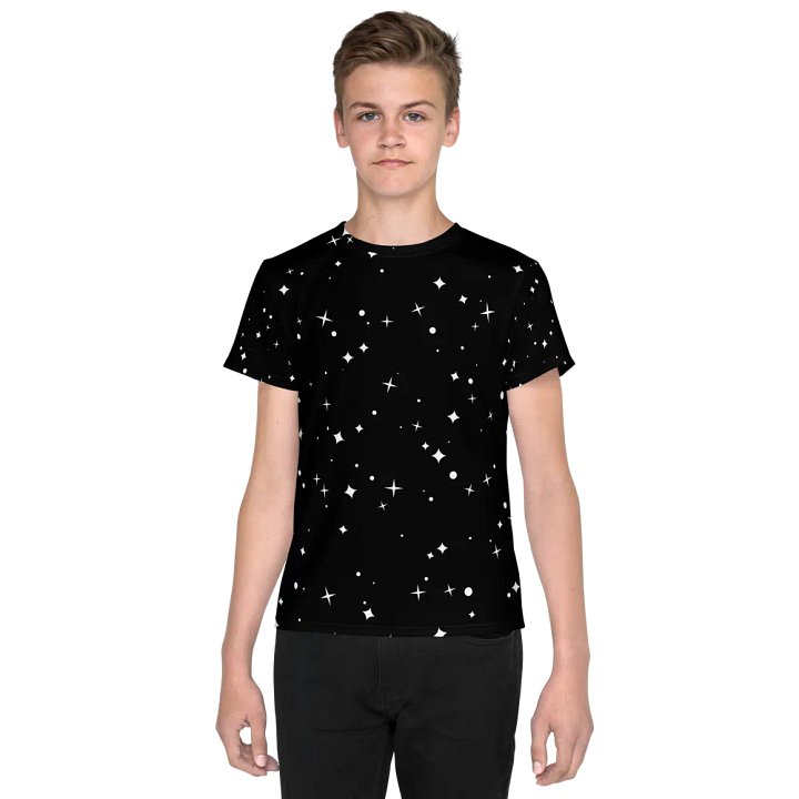 Starry Night Youth Crew Neck Tee product image (1)
