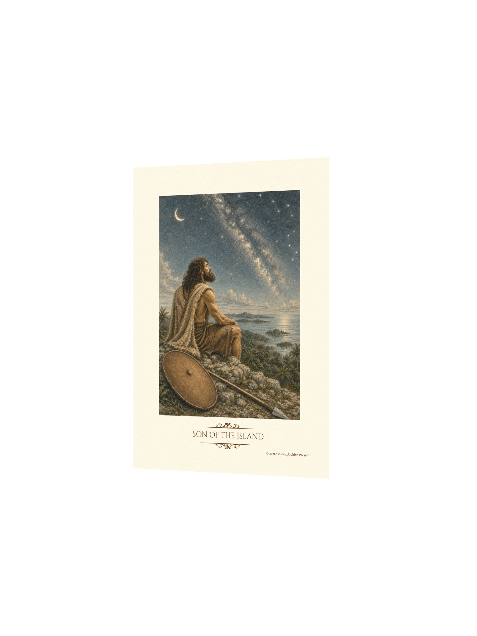 Son of the Island — Naturalist Art Print (Man and Stars) product image (2)