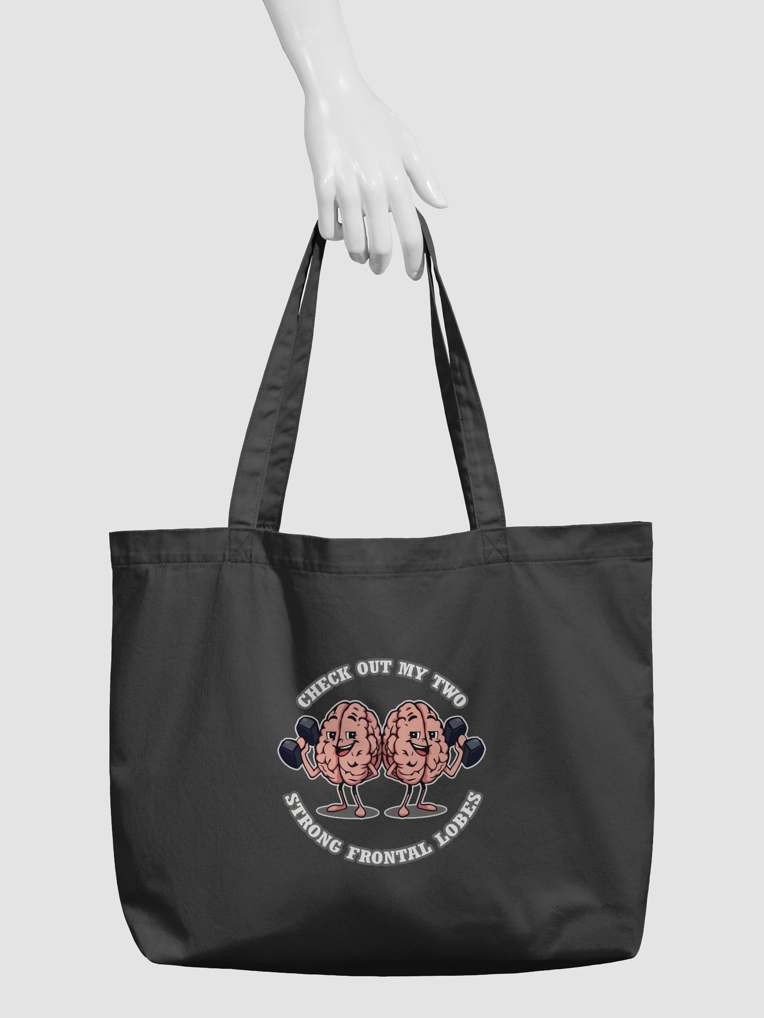 Two Strong Frontal Lobes Tote Bag - Canvas Grocery Bag product image (3)