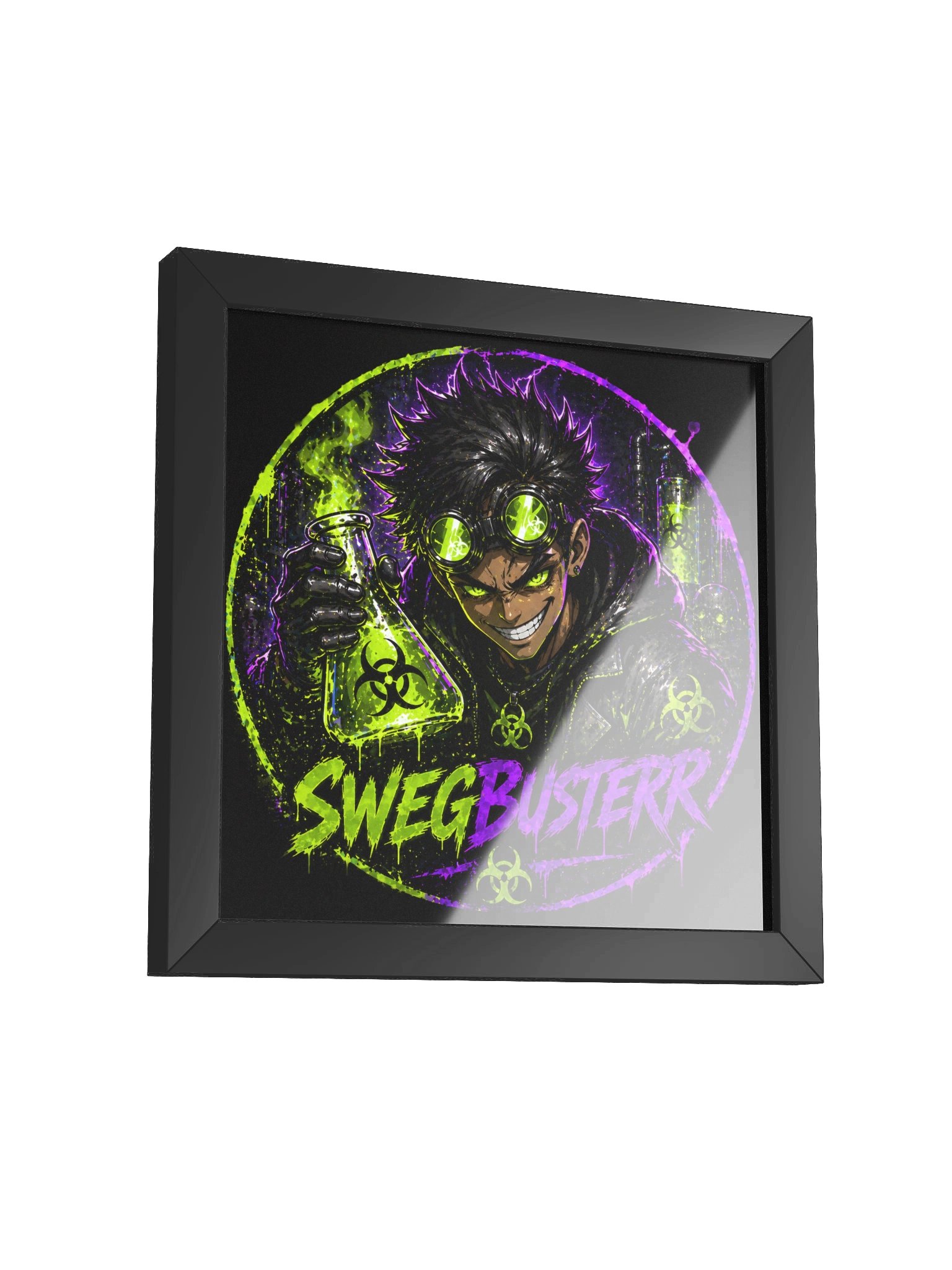 SWEGBUSTERR Neon Biohazard Framed Poster product image (32)
