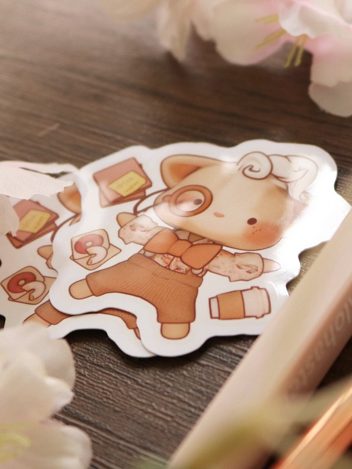 Misto "A Successful Day" Waterproof Vinyl Sticker - Kawaii Desk Decal product image (2)