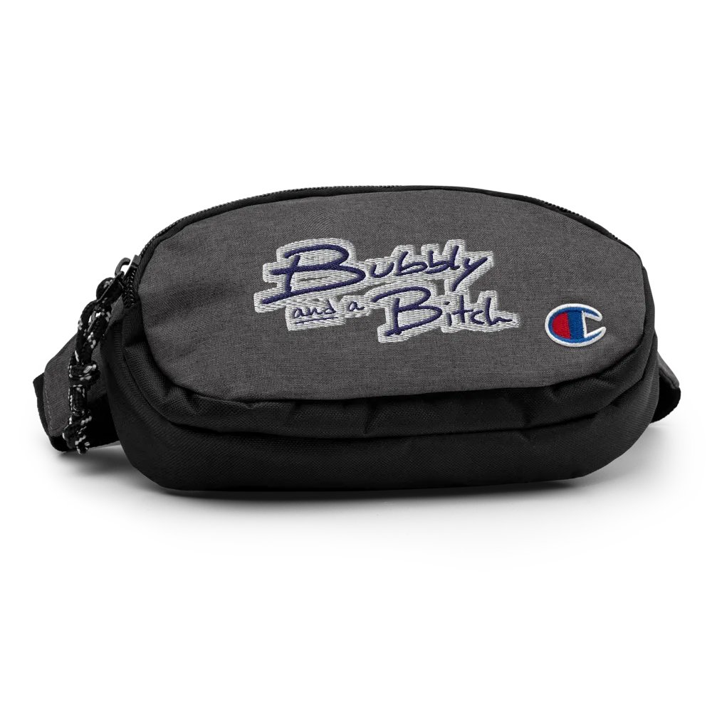 Bubbly and a B (navy bubble design) champion fanny pack product image (2)