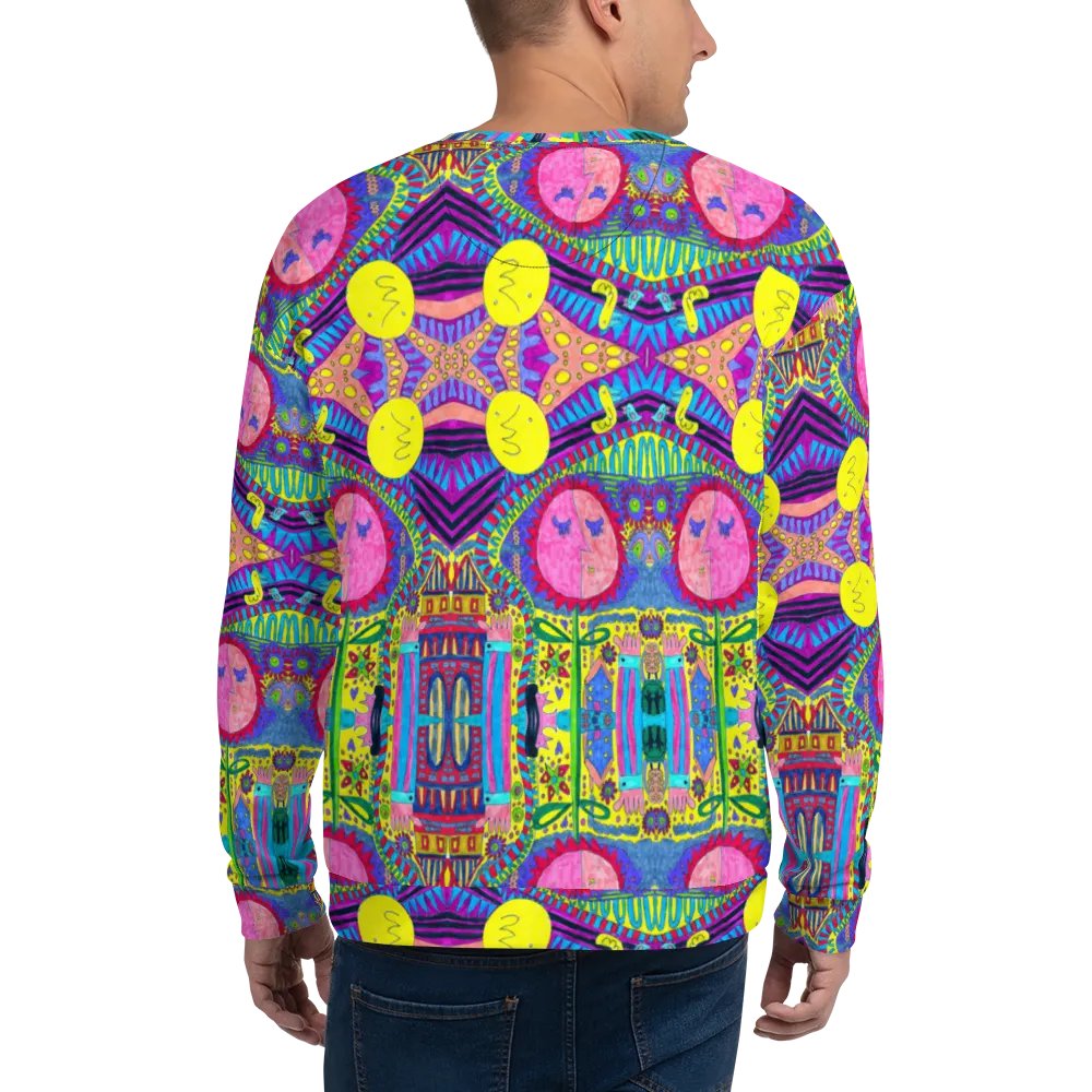Abstract Surreal Doodle Landscape Mirrored Sweatshirt product image (10)