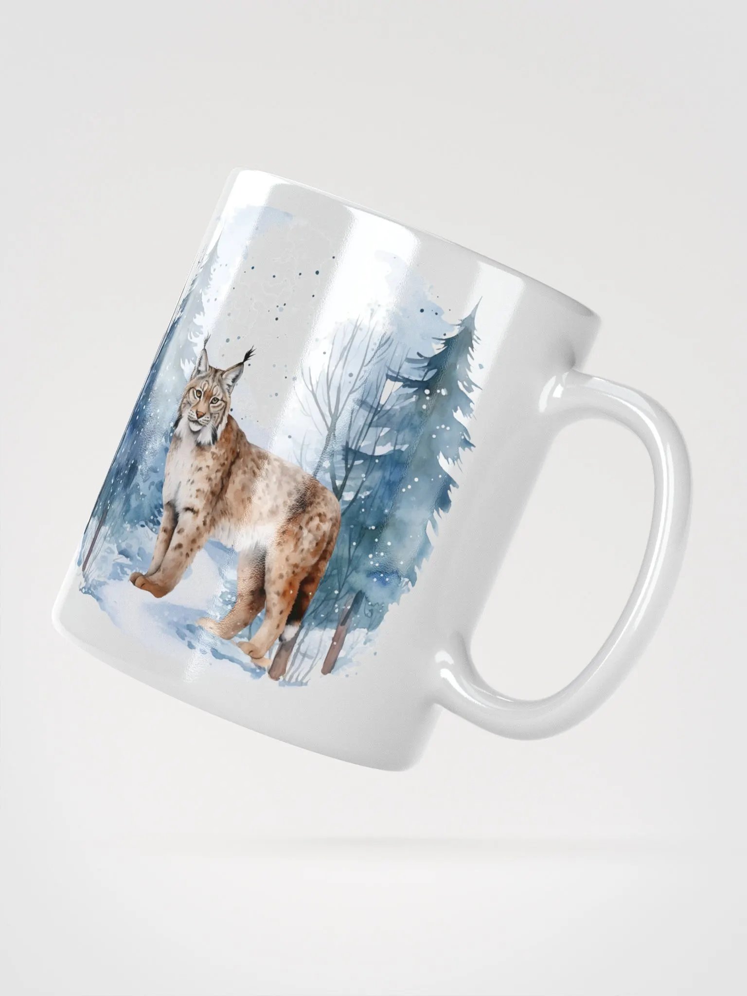 Lynx Snowfall In The Forest Mug product image (3)