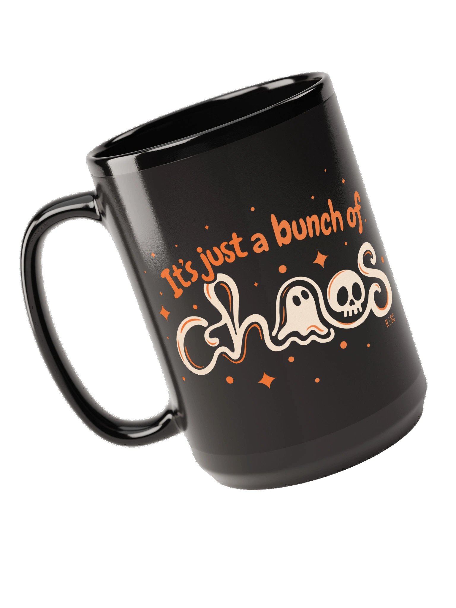 It's Just a Bunch of Chaos Black Mug product image (5)