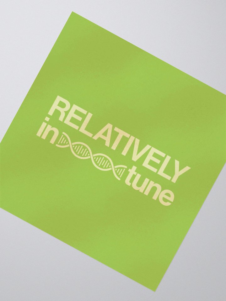 Relatively in Tune Sticker product image (5)