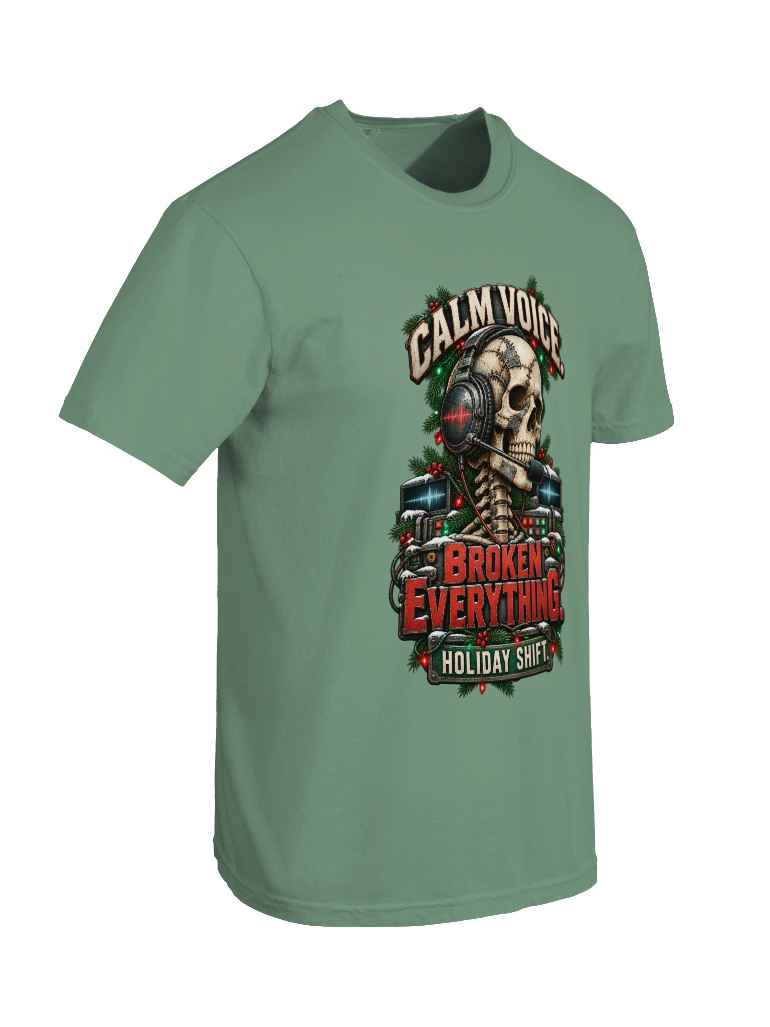 911 Dispatcher Christmas Shirt — Calm Voice, Broken Everything | Broken Sleigh™ product image (11)