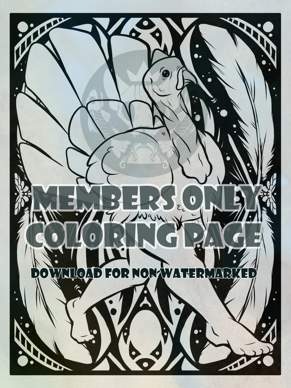 Turkey Strut - coloring page product image (1)