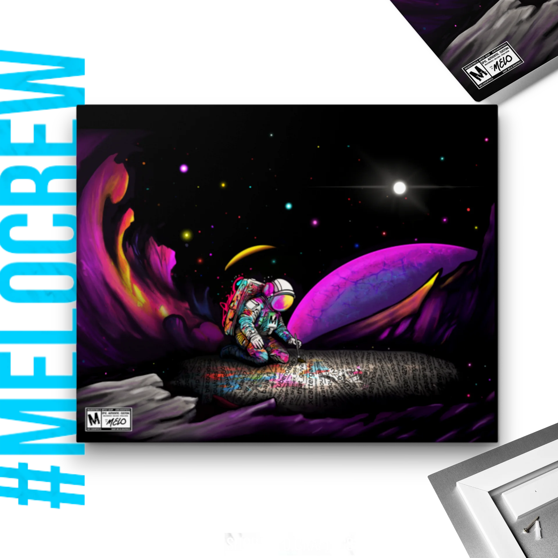 #MELOtober 2023 Personalized MELO CREW Founders - Metal Print | #MadeByMELO product image (1)
