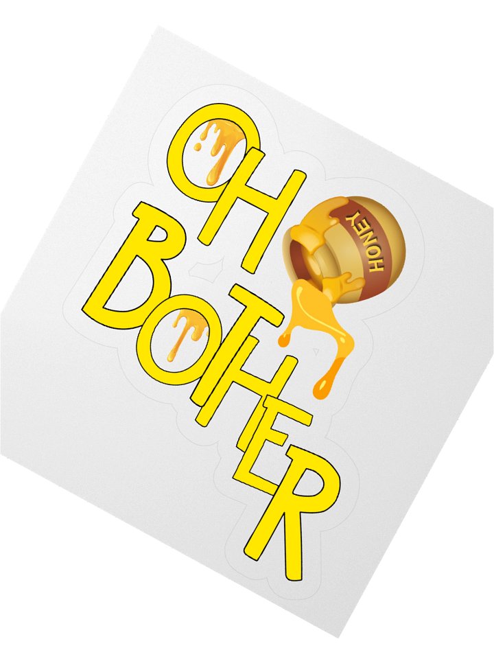 Oh Bother Honey Pot Kiss Cut Sticker product image (2)
