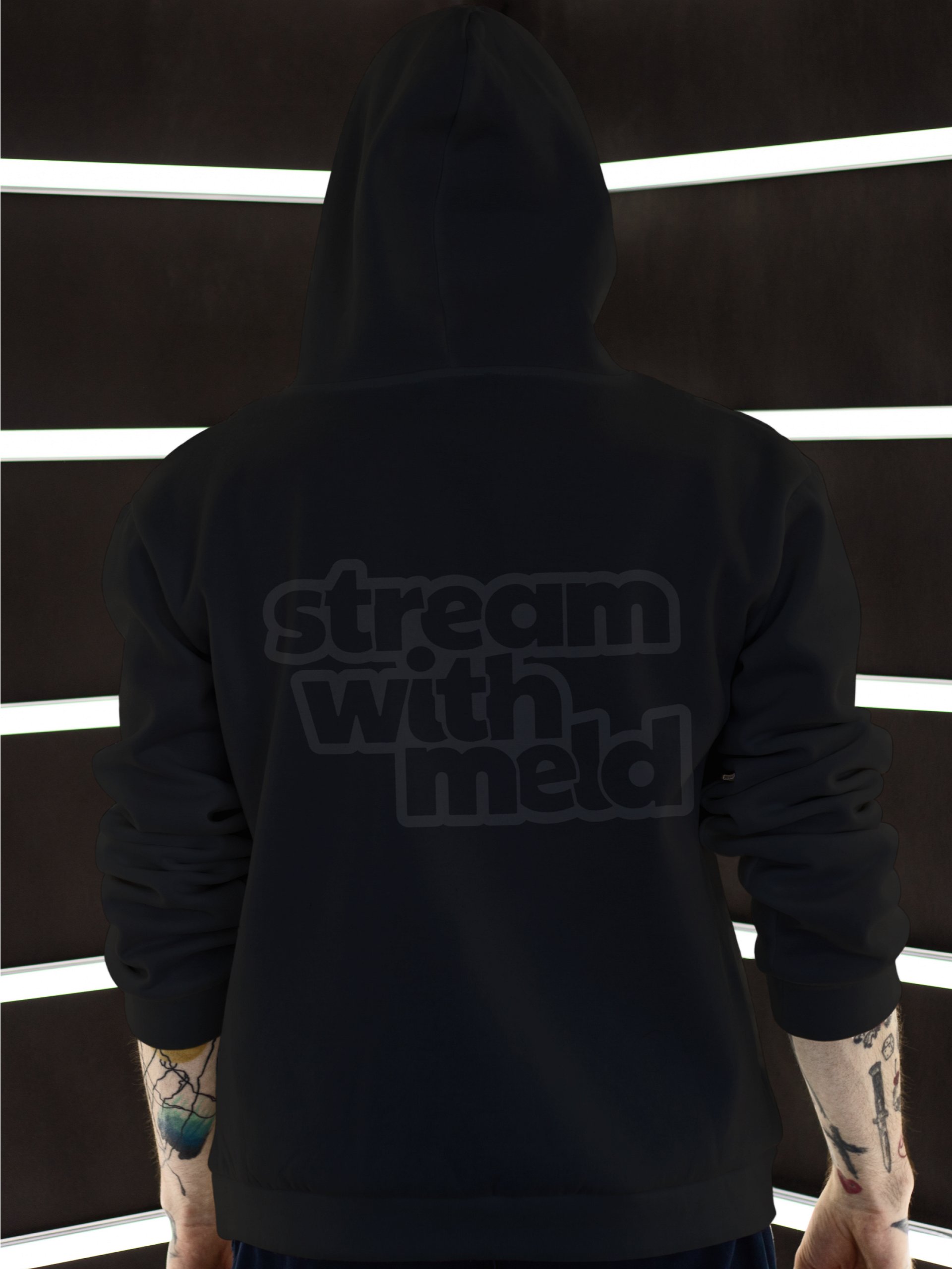 Monochrome Black Hoodie product image (2)