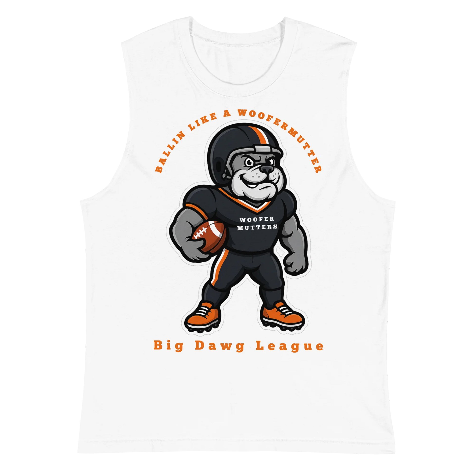 WooferMutter™ Relax Fit Muscle Shirt Bulldawg product image (7)