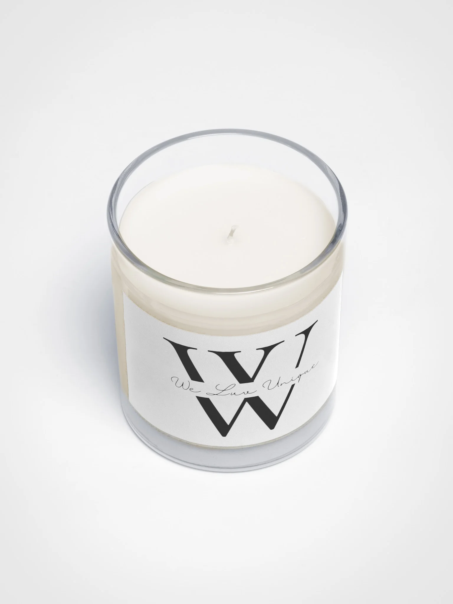 WLU Soy Wax Candle Clear Glass Jar product image (3)