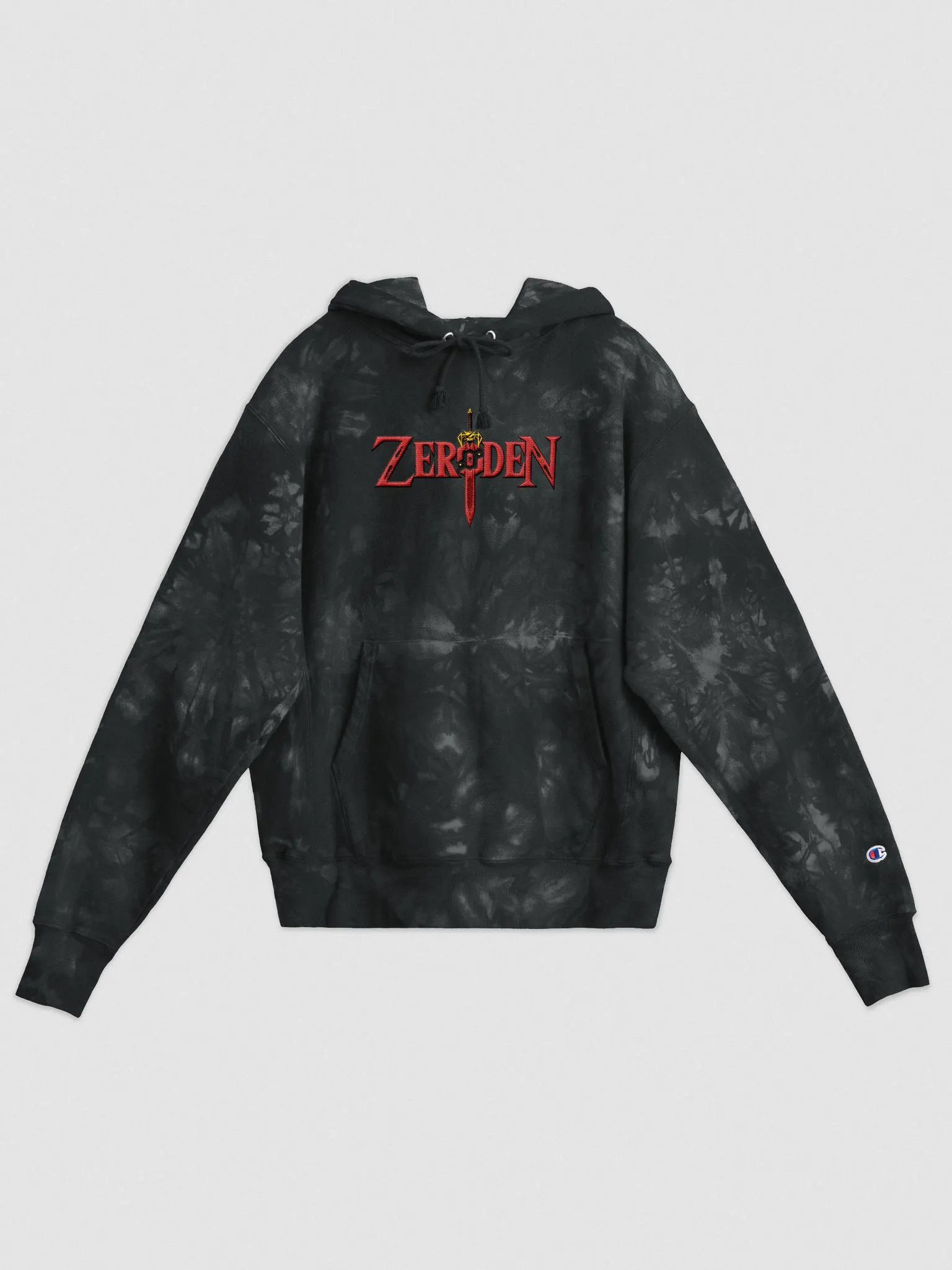 Premium Embroidered Zeroden Tie-Dyed Hoodie product image (1)