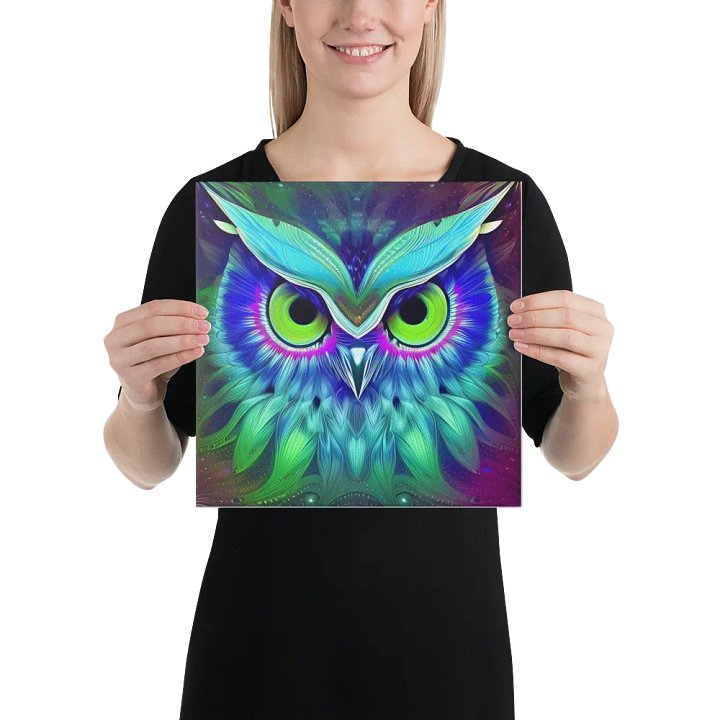 Fantasy Fractal Owl Art - v18 product image (2)