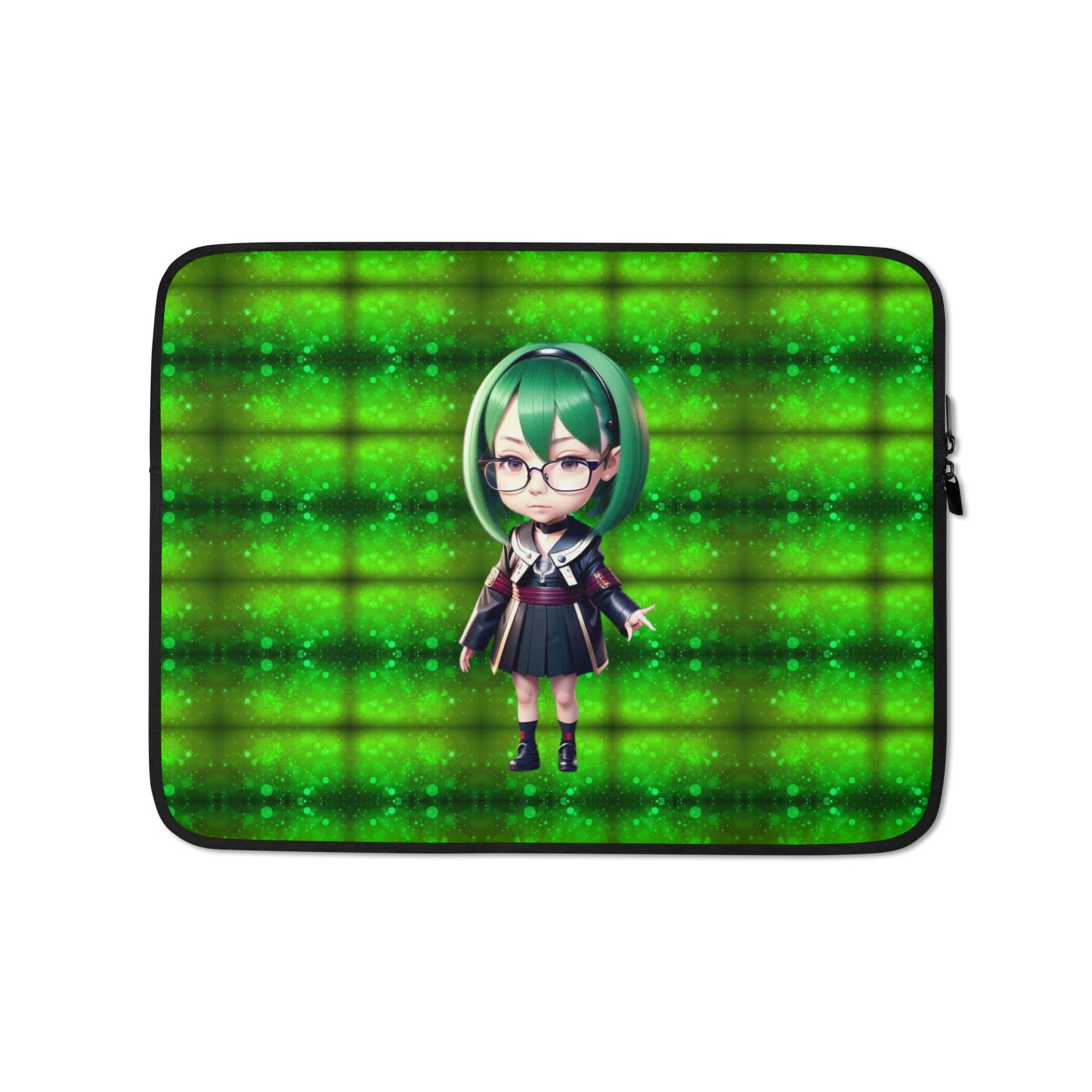 (GREEN CHIBI) K Laptop Sleeve product image (1)