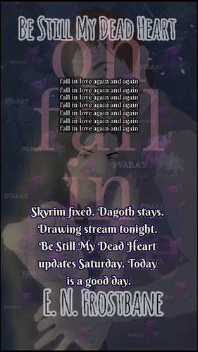 DAGOTH UR LIVES! 🎉🖤💜

Skyrim is fixed and our beloved chaotic sassy diva gets to stay in Tamriel where he belongs. The issues...