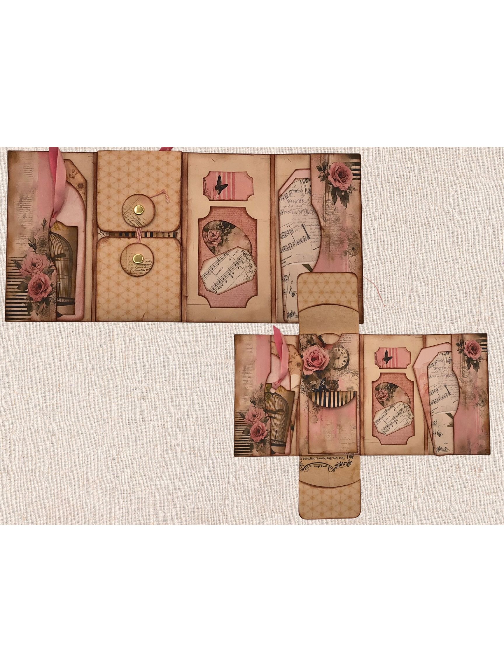 Mini Shabby Chic Vintage Inspired Junk Journal product image (2)
