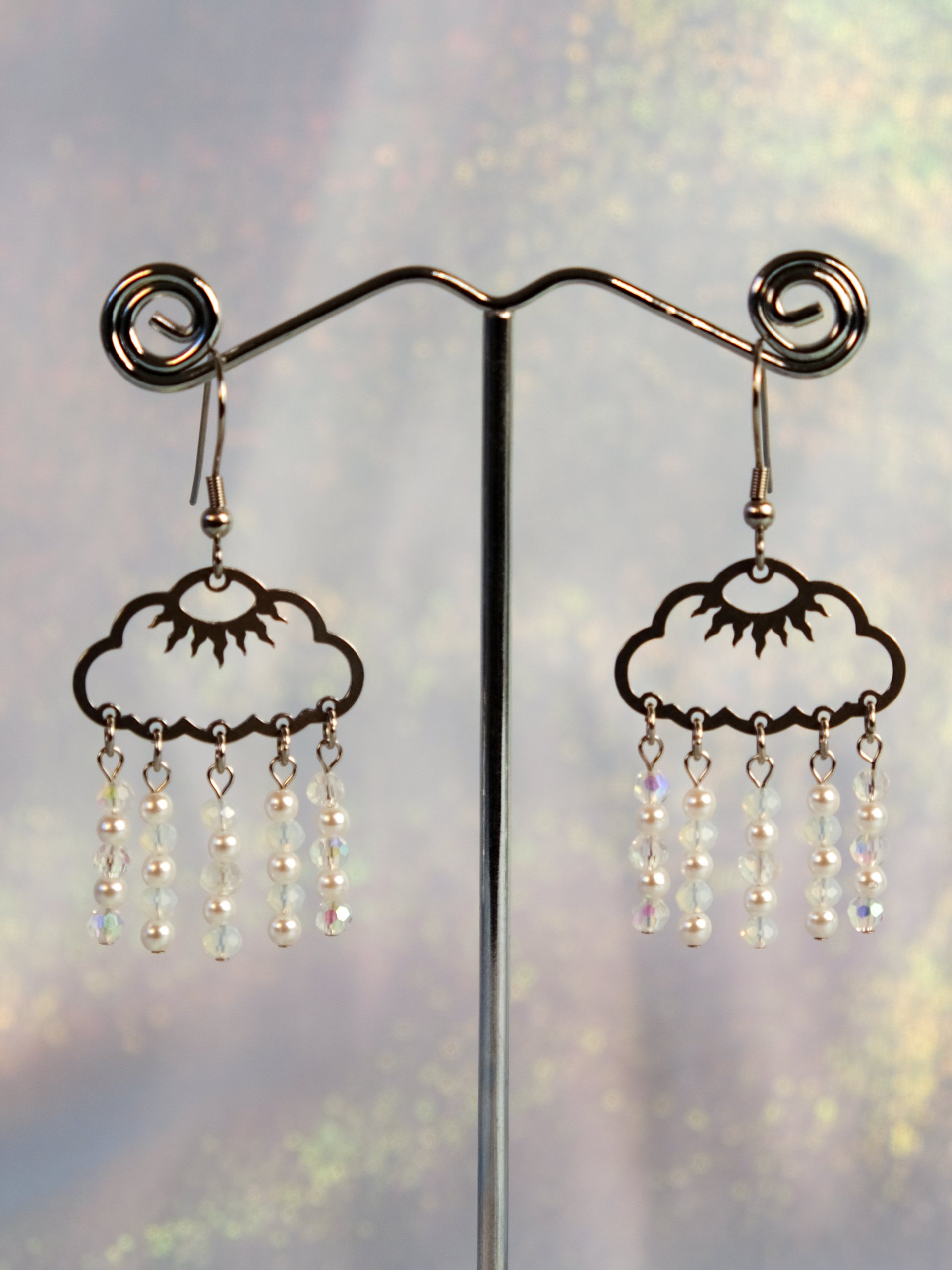 Raincloud - Moonstone earrings product image (5)