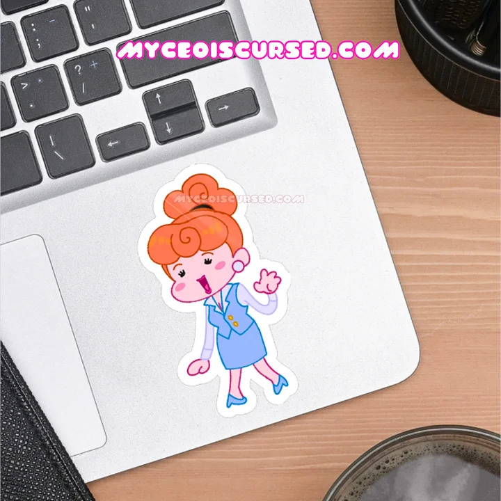 Office Princess - Glossy Sticker 💙 product image (2)