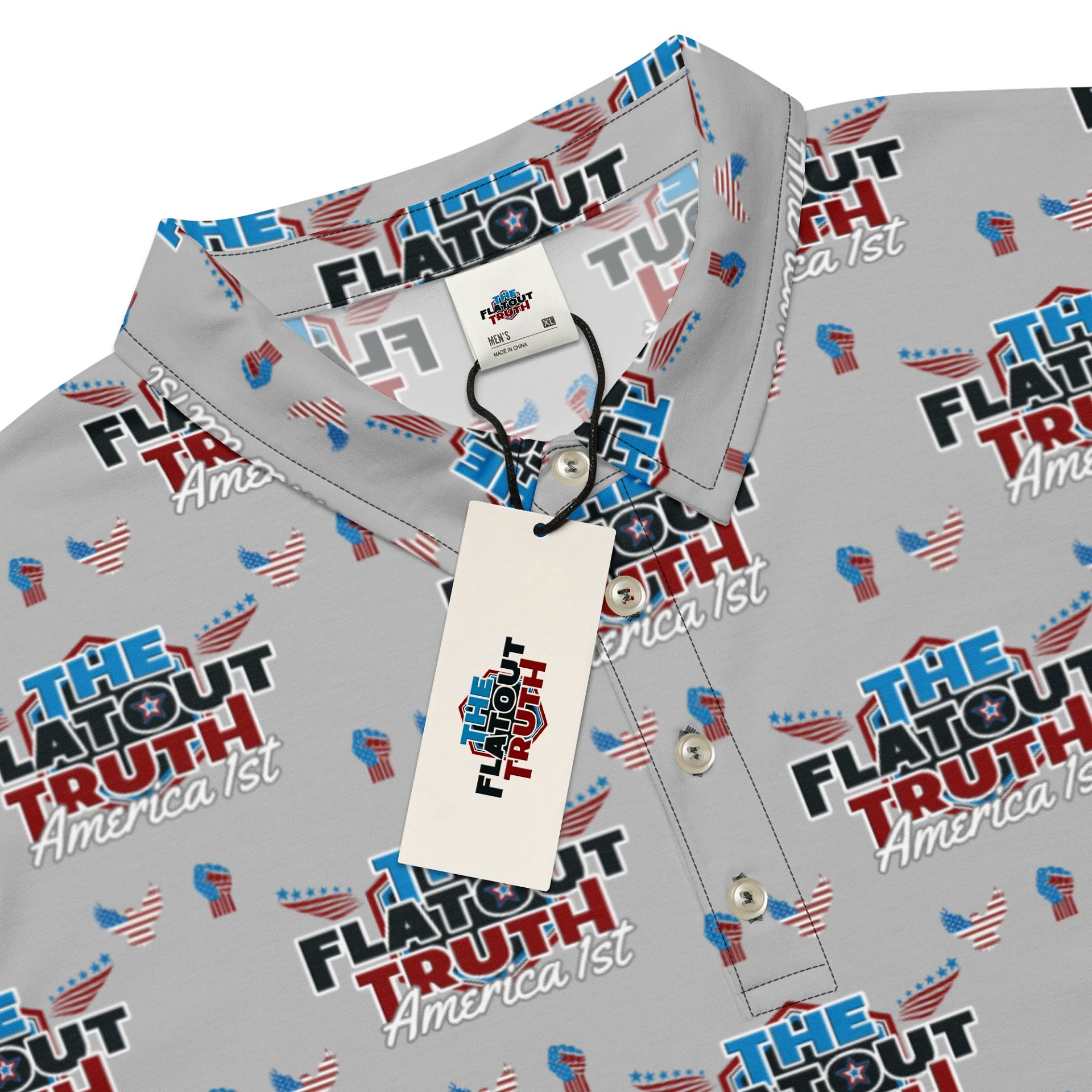 TFOT SlimFit America 1st Gray Polo Shirt product image (7)