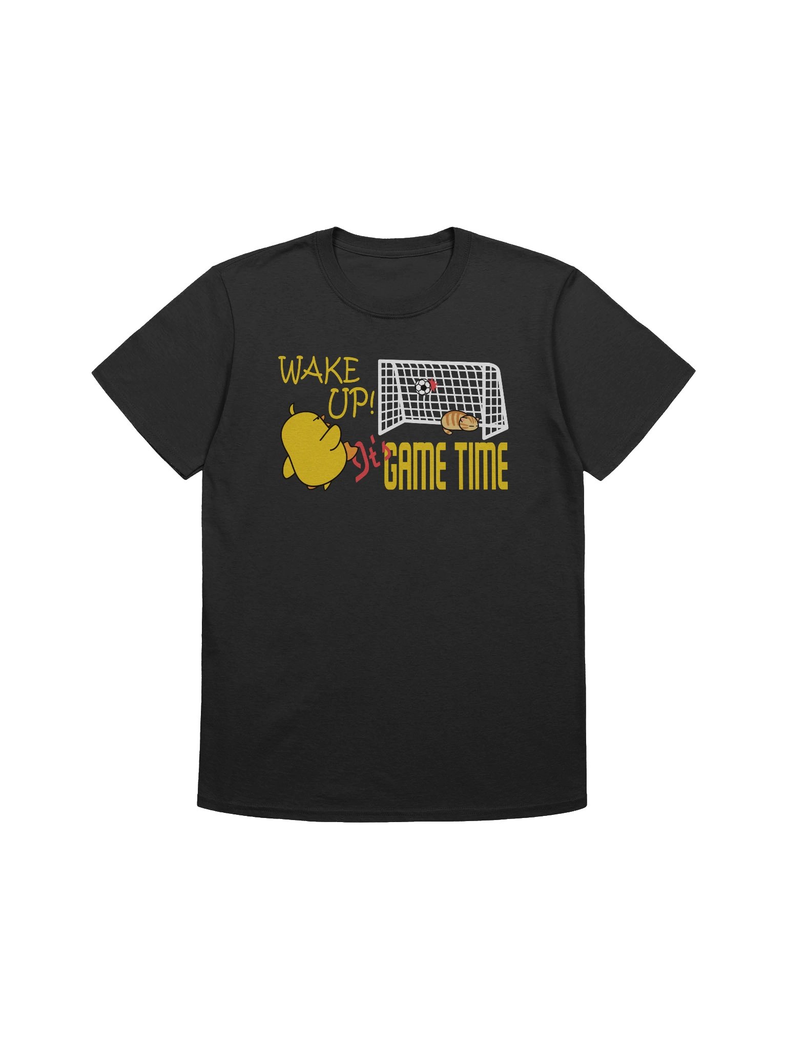 Soccer Cat (WAKE UP, It's GAME TIME) - Unisex Adult Super Soft Lightweight T-shirt product image (2)