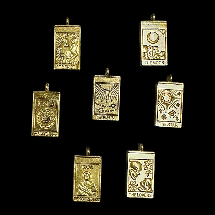 Tarot Cards Gold Whinny Winners Braid and Bridle Charms for Horses | Little Shop of Ponies product image (1)