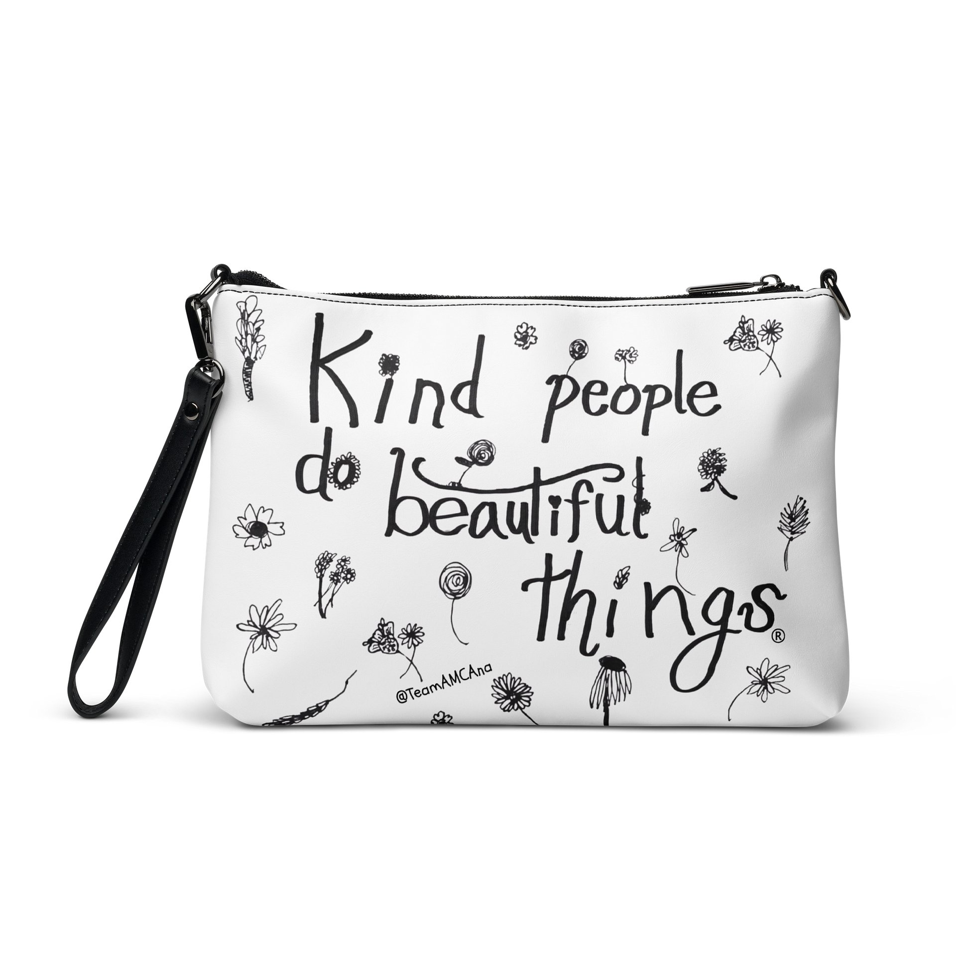 Ana's Wildflowers HANDBAG (B&W) product image (3)