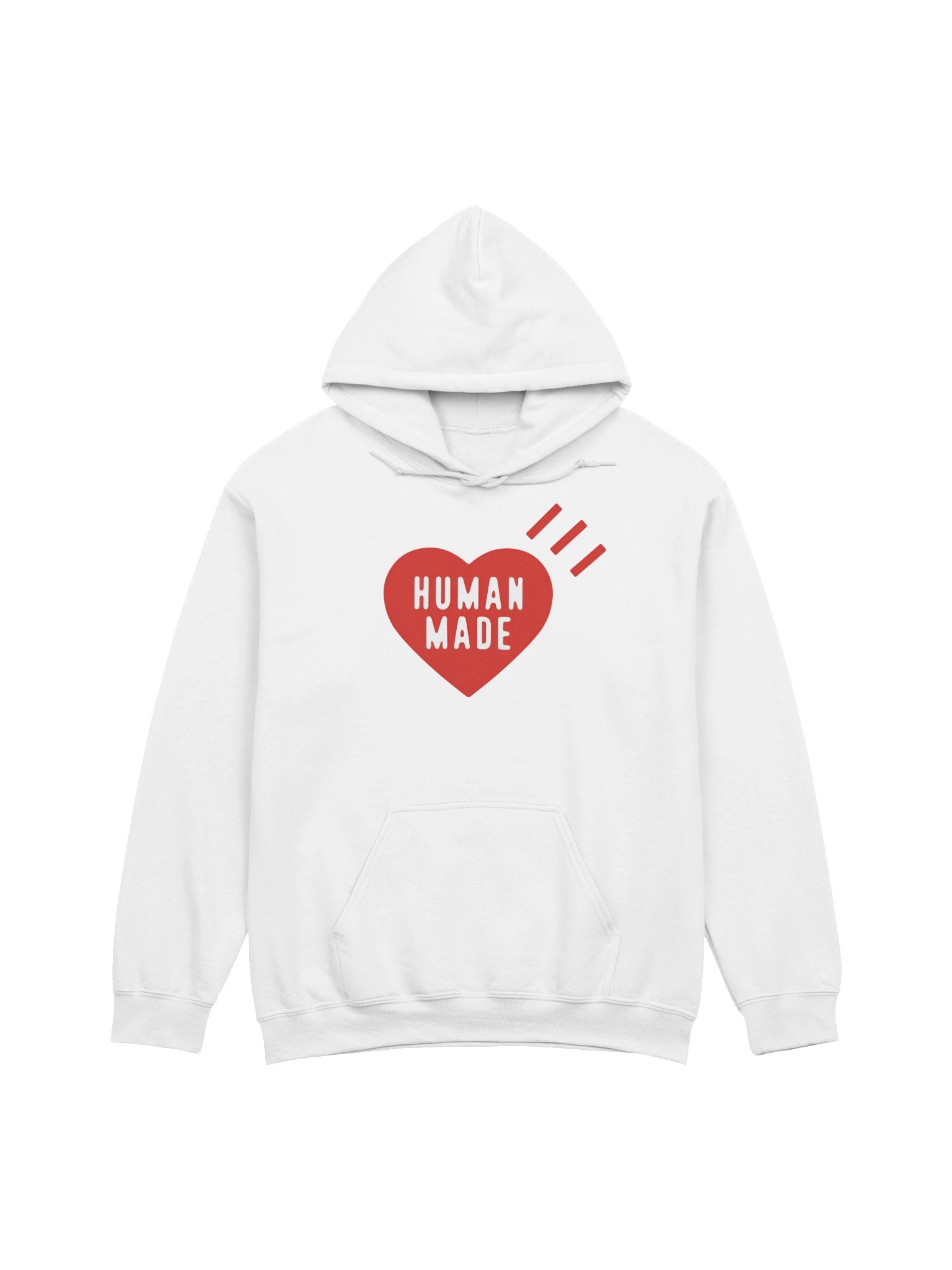 Human Made Red Heart White Sweat Hoodie product image (1)