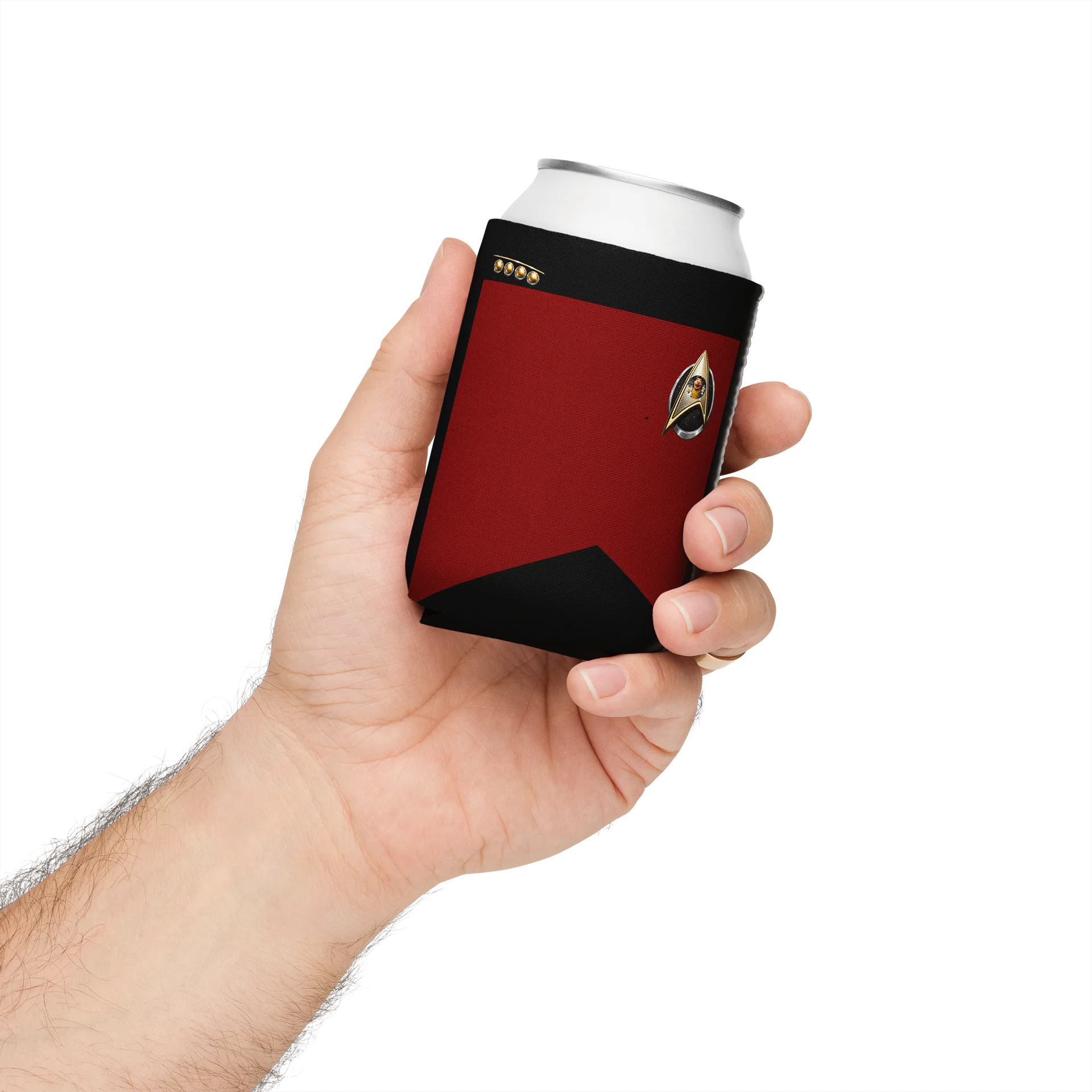 Officer Inspired Can Coozie - Red Division product image (3)