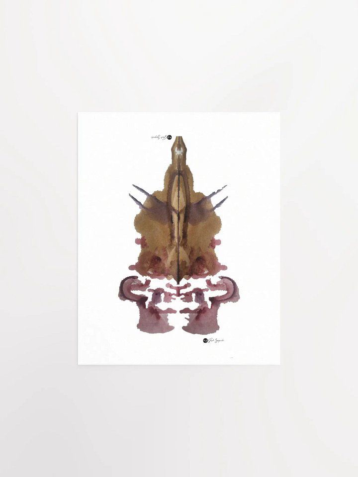 VIKING SKULL | Inkblot Print | 8x10" product image (1)
