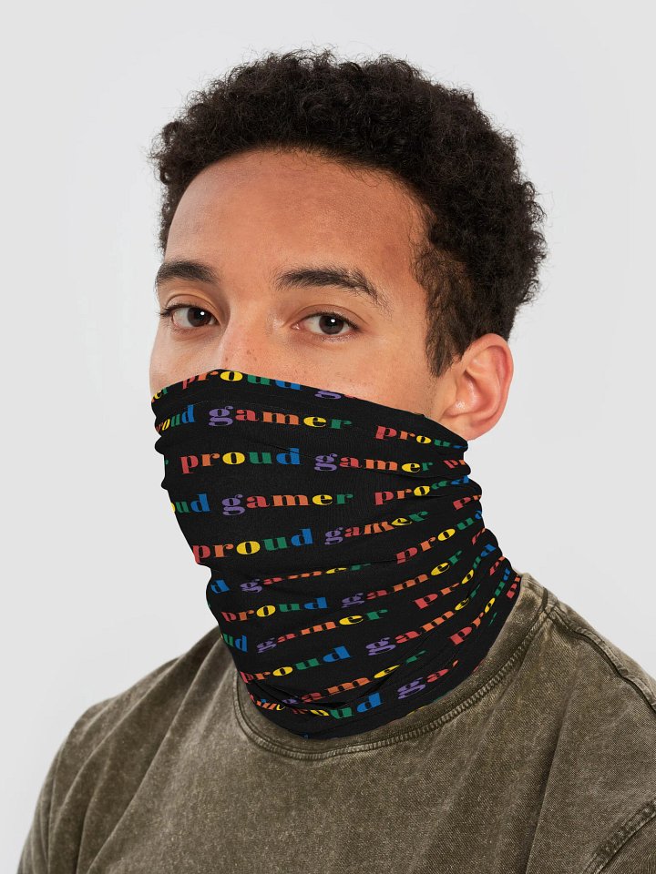 Proud Gamer All-Over Print Neck Gaiter product image (2)
