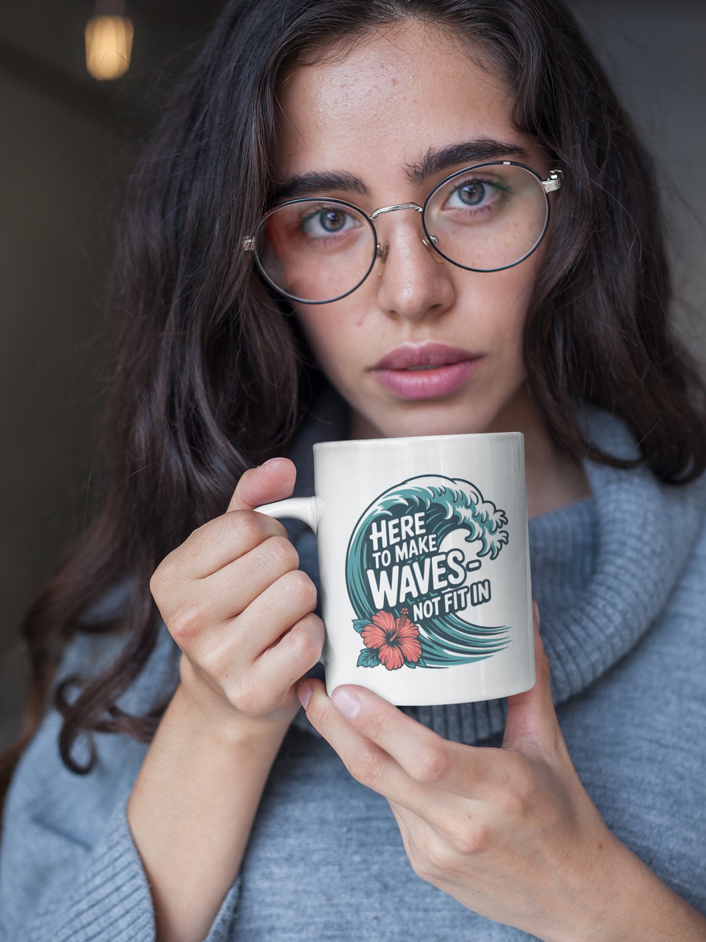 Here to Make Waves Human Design Manifestor Mug product image (7)