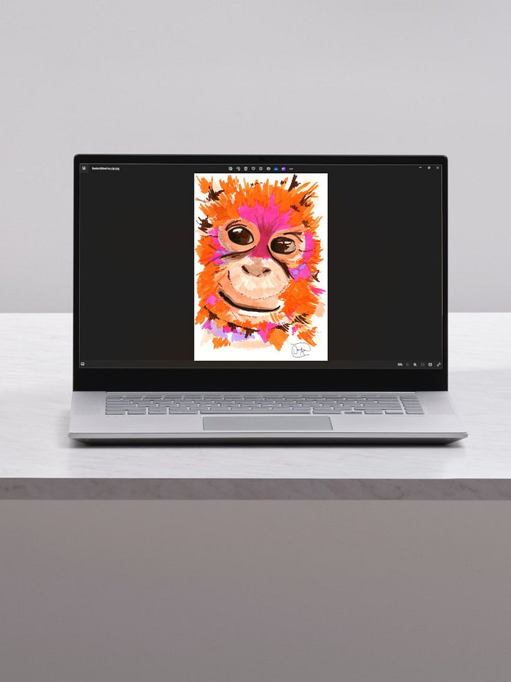 Orangutan Watercolour Download product image (1)