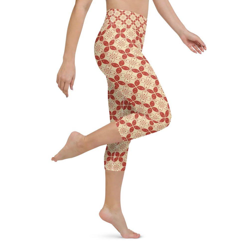 Batik Kawung Capri Yoga Leggings product image (8)