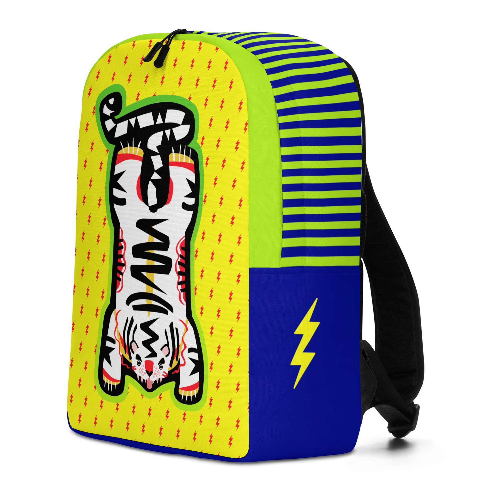 Yellow and Lime Tiger Backpack product image (4)
