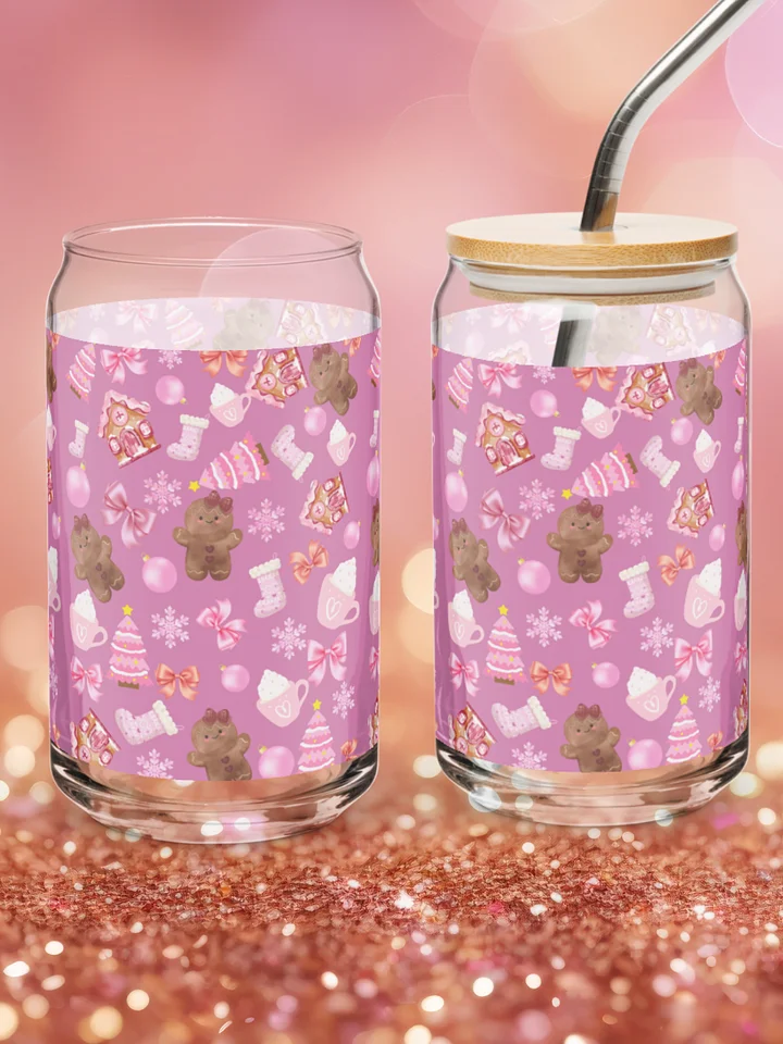 Pink Gingerbread Cookies Glass Set product image (1)