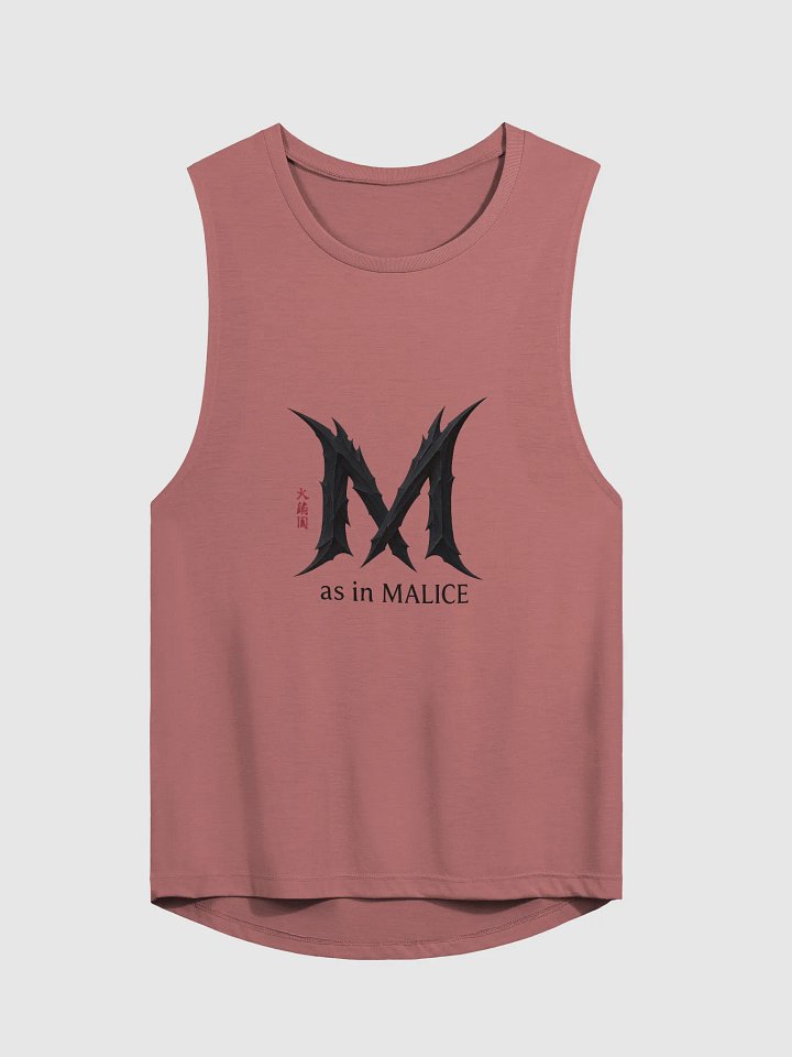 M as in malice women`s muscle tank by dark alphabet product image (1)