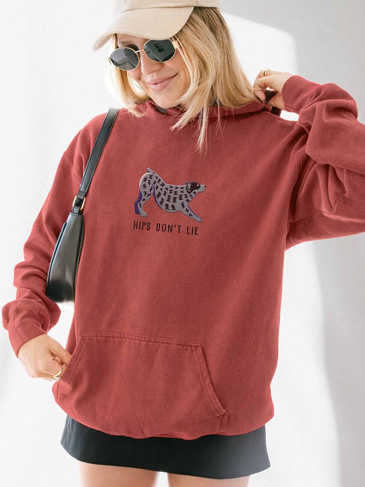 Hips Don't Lie Premium Hoodie (Embroidered) of an Australian Cattle Dog(Blue Heeler 2) product image (2)